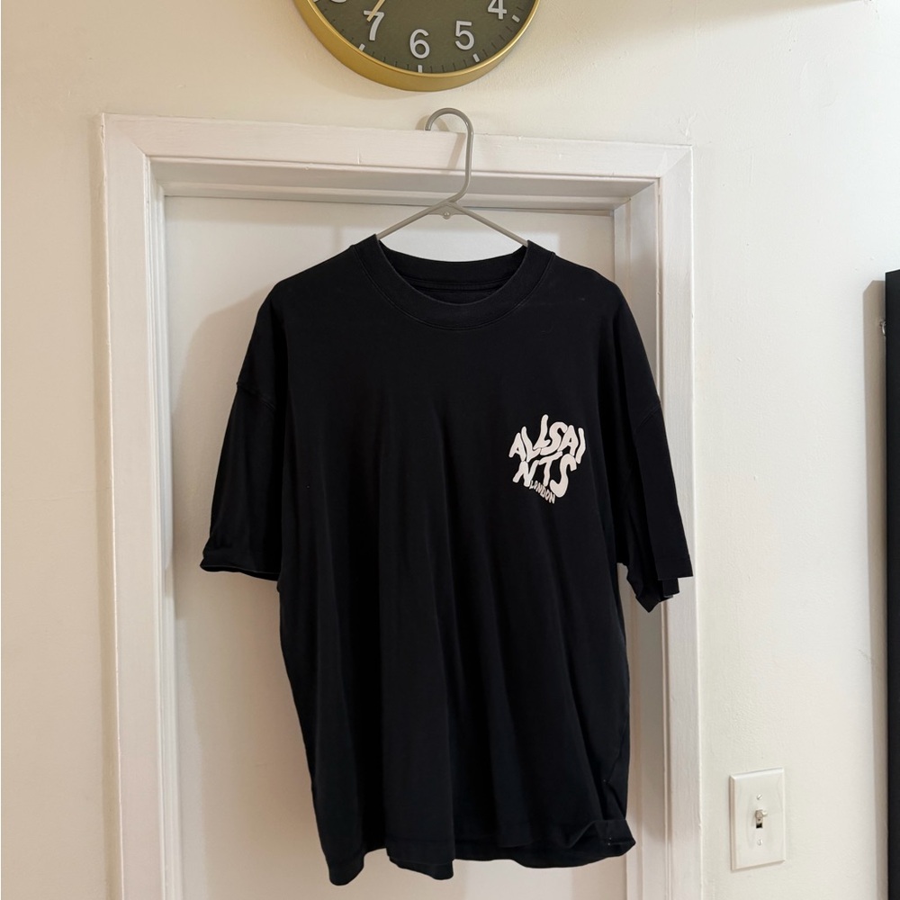 All Saints Black Graphic Tee